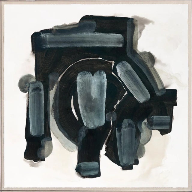 Abstract Slate Wheel Art Print - Framed For Sale - Image 3 of 3