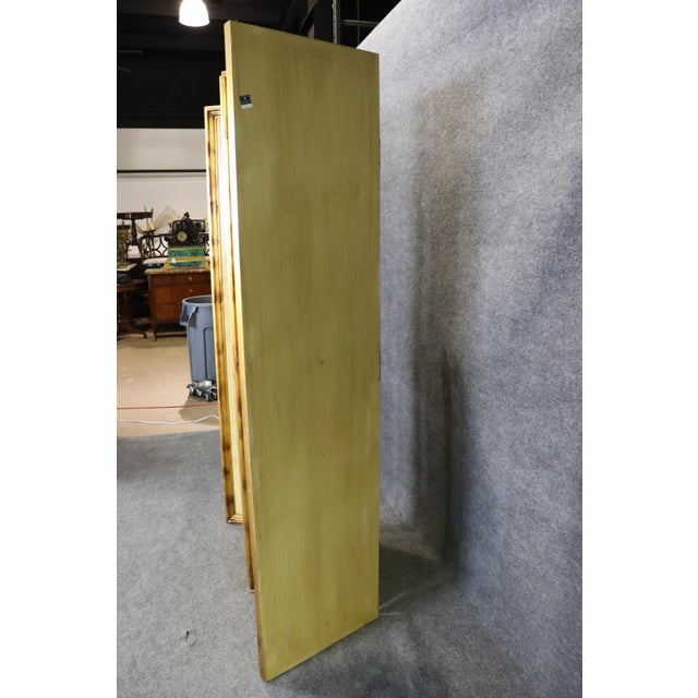 1960s Fine Decorative Arts Gilded Paint Decorated Florentine 4 Panel Dressing Screen For Sale - Image 5 of 10