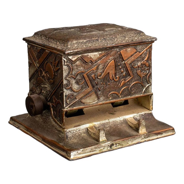 Art Deco Aluminum Cigarette Dispenser For Sale