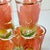 Salmon 1950s Vintage Americana Boho Chic Federal Glass Company Coral Daisy Glassware -Set of 8 For Sale - Image 8 of 11