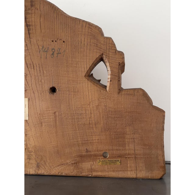 Wood Flavio Pancheri, Italian Nativity Relief, 1970s, Chestnut For Sale - Image 7 of 18