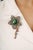 Large Floral Emerald Brooch With Rubies, Sapphires & Diamonds in 925 Silver For Sale - Image 9 of 14