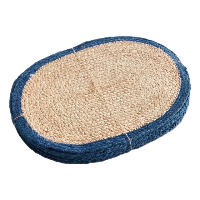 Jute Coil Oval Placemats, Set Of 8 For Sale