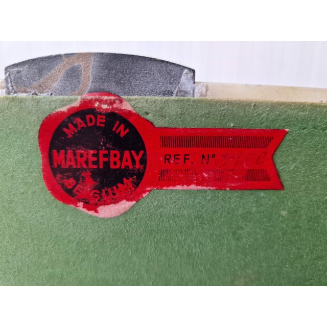 Beautiful figure Deer Brass, marble. Belgium. 1960s. Height 22cm; 60x15cm.