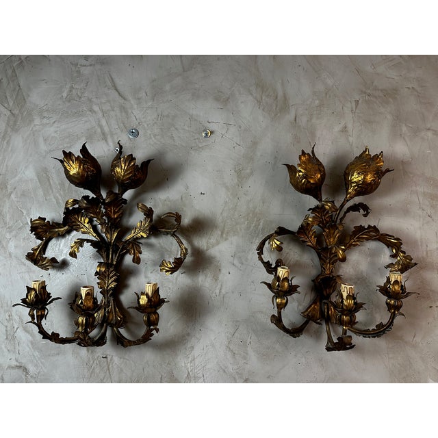 Vintage Italian Wall Lights, 1950s, Set of 2 For Sale - Image 11 of 16