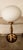Brass Light with Oval Glass and Black Disk For Sale - Image 4 of 10