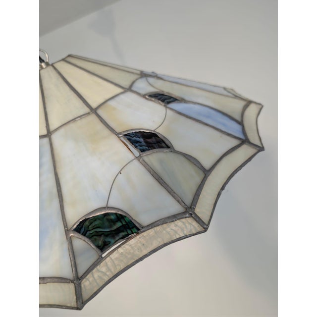 Metal Hanging Lamp in Glass and Metal For Sale - Image 7 of 14