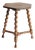 Antique Rustic Farmhouse Hexagon Wooden Barley Twist Plant Stand, 1920s For Sale