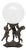 Art Deco Period, French Table Lamp, Pewter Cupids For Sale