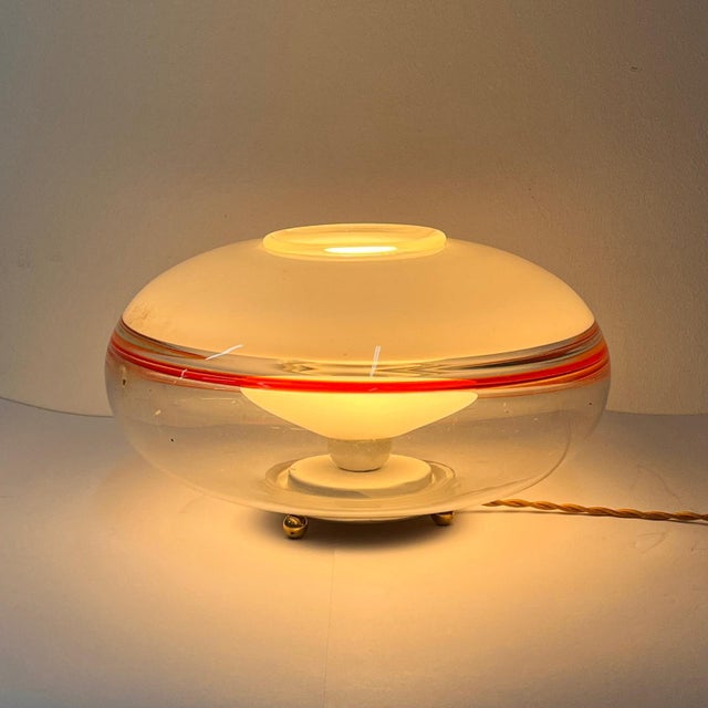Metal Table Lamps in Layered and Shaded Murano Glass from Leucos, Italy, 1970s, Set of 2 For Sale - Image 7 of 13
