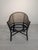 Vintage Armchair with Raffia and Viennese Weave For Sale - Image 3 of 16