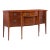 Baker Furniture Hepplewhite Mahogany Bow Front Sideboard Credenza For Sale