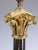 Antique 19th Century French Black Marble Column Table Lamp with Gilt Rococo, 1890 For Sale - Image 9 of 17