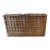 Antique Grand Size French Wicker Mill Basket For Sale