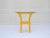 Wood 1970s Boho Chic Yellow Rattan and Glass Table For Sale - Image 7 of 10