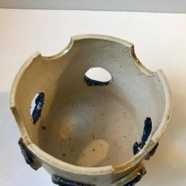 Brutalist Italian Brutalist Ceramic Planter, 1970s For Sale - Image 3 of 8