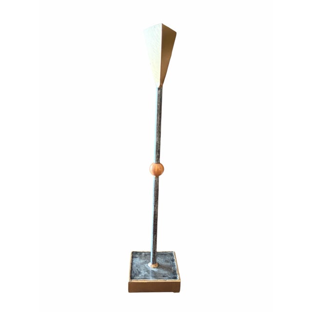 Postmodern Copper and Brass Postmodern Candlesticks For Sale - Image 3 of 4