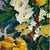 Mid Century Original Oil Painting With Flowers, Fruit, Copper Pot. Bright and Large Canvas. For Sale - Image 4 of 10