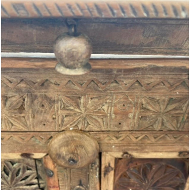 Antique Indian Rolling Damchiya Dowry Chest First Image Antique Indian Rolling Damchiya Dowry Chest For Sale - Image 13 of 14