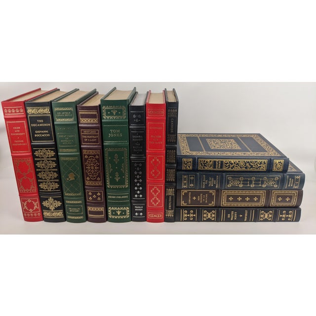 12-Book Franklin Library & Franklin Mystery Decorative Collection – Red, Green, Blue & Gold For Sale - Image 13 of 14