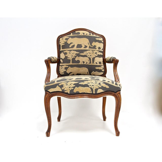 19th Century Nutwood Armchair with Cushion, 1880s For Sale - Image 6 of 18