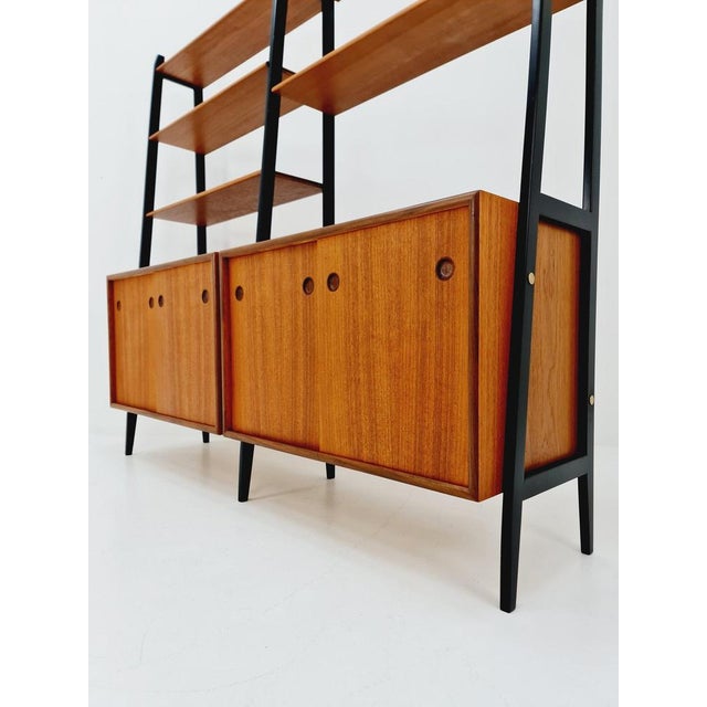 Brown Danish Freestanding Bookshelf System in Teak by Bengt Ruda, 1960s For Sale - Image 8 of 11