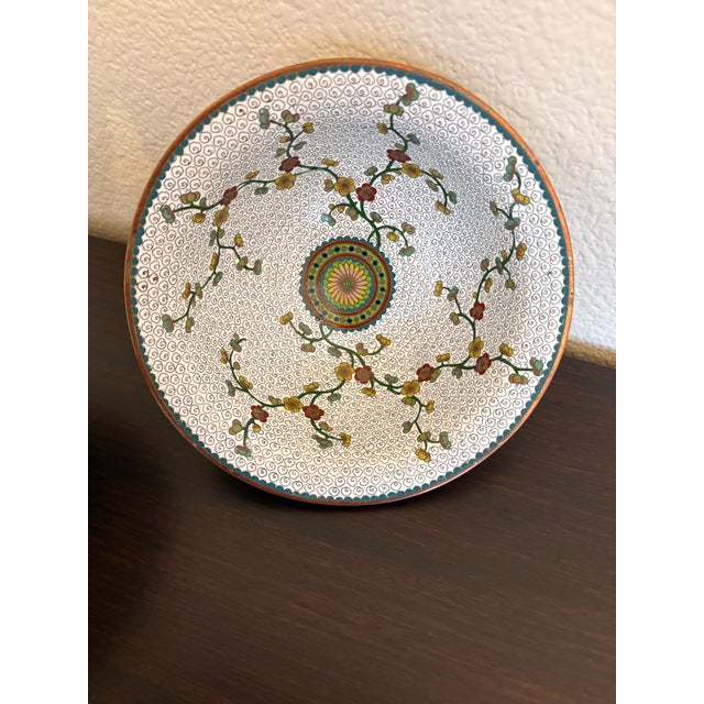 Ceramic Vintage Medium Mid Century Modern Chinoiserie Decorative Bowl For Sale - Image 7 of 7