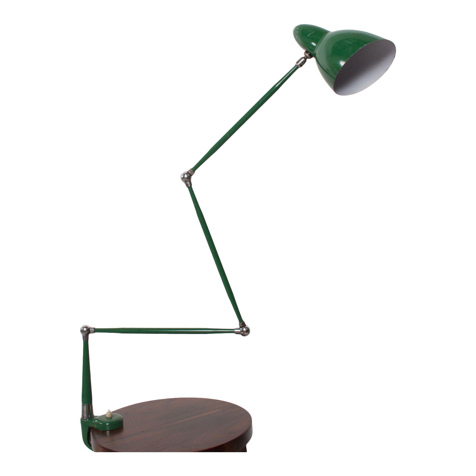 Italian Midcentury Green Adjustable Clamp Task Desk Lamp By Stilnovo 1950s Chairish
