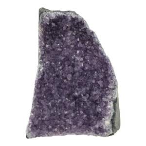 Natural Purple Amethyst Quartz Crystal Geode Cluster Stone Display Piece