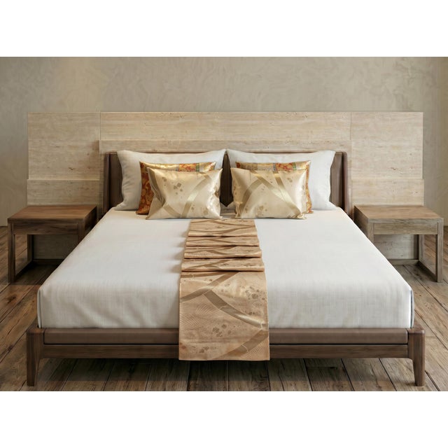 Early 21st Century Japanese Ceremonial Silk Bed Runner Set by Renaras, Set of 5 For Sale - Image 5 of 11