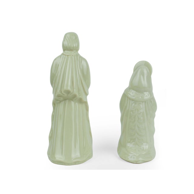1990's China Holy Family Nativity Set With Acrylic Star Jewels by Lenox Usa - 4 PCS For Sale - Image 9 of 11
