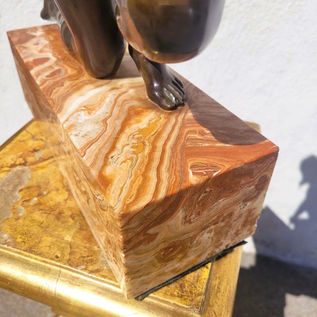 A Gory, Ball Dancer, 20th Century, Bronze & Marble For Sale - Image 3 of 17