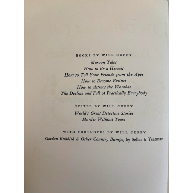 Red The Decline and Fall of Practically Everybody 13th Printing July 1958 by Will Cuppy Rare Book For Sale - Image 8 of 12