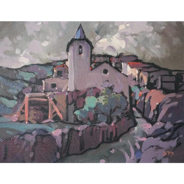 Two framed (one signed) oil on canvas of Llessui Spain Artist Name: Signed (unidentified at present) Approx Date: Second...