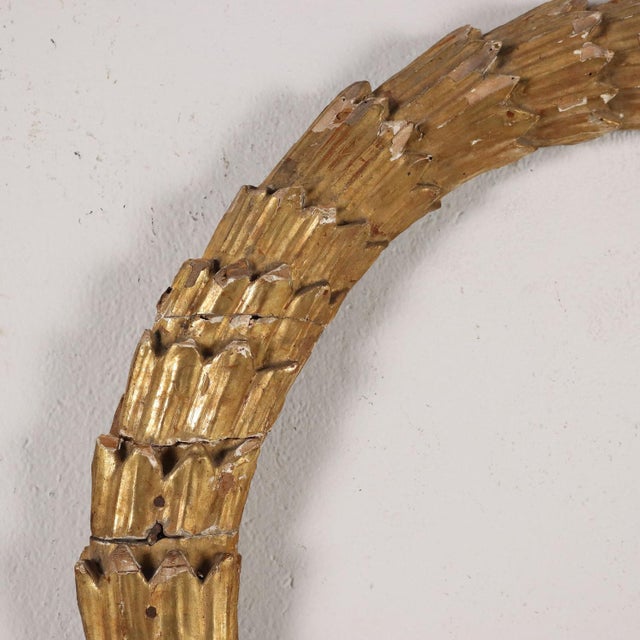 19th Century Upper Door Frieze in Carved and Gilded Wood, Italy For Sale - Image 3 of 14