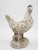 The iconic French Country rooster in cast stone. Finished in a white paint with the perfect patina.
