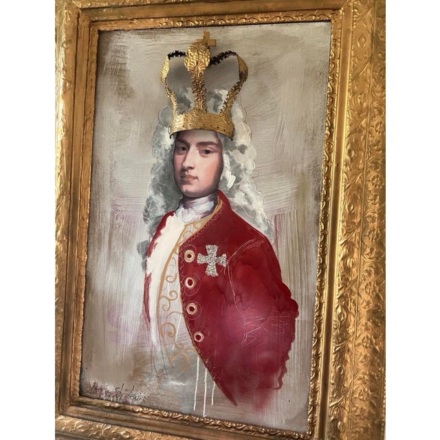 Louis St. Lewis "George" Large Original Mixed Media 3d Crown Assemblage Signed For Sale - Image 10 of 11