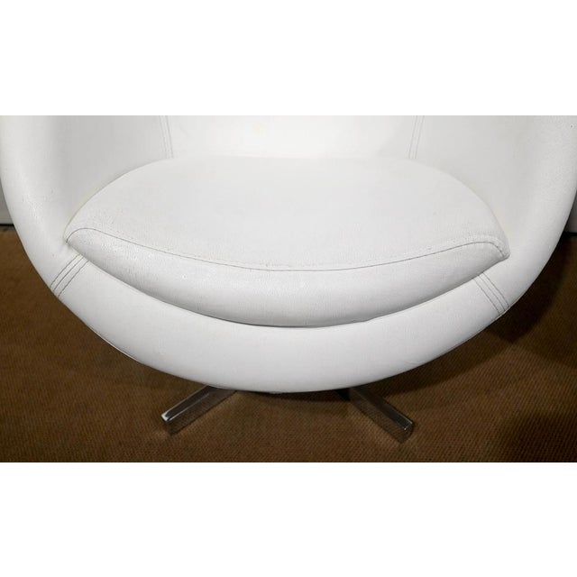 Set of Faux Leather Ball Lounge Chairs, 1970s For Sale - Image 9 of 18