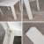 Vintage Modern White Molded Plastic Rectangular Parsons Style Side Table Style Syroco or Kartell For Sale - Image 10 of 13