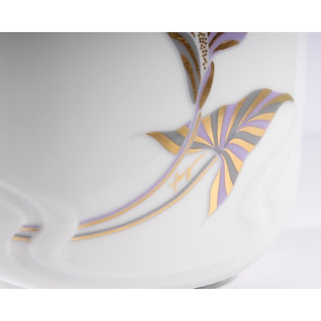 Bjørn Wiinblad for Rosenthal Calla Lily White Porcelain Vase Chairish