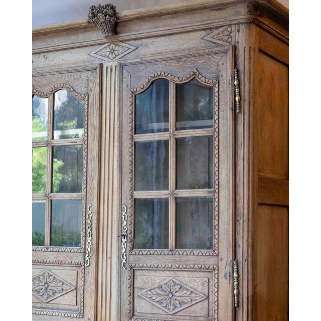Early 19th Century Norman Carved Oak Two-Part Sideboard For Sale - Image 11 of 12