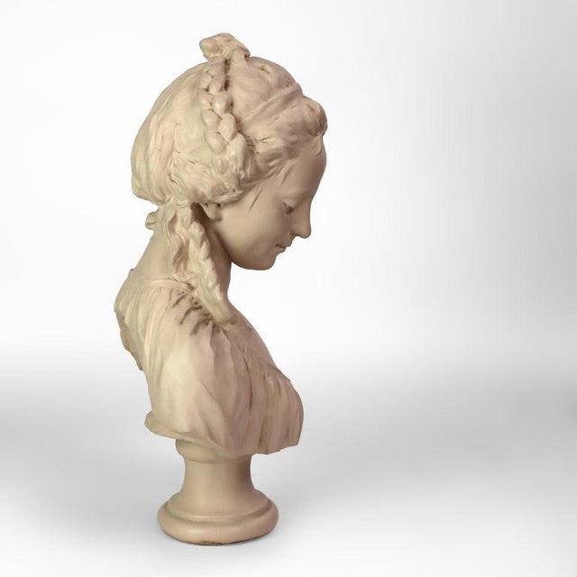 Vintage Austin Production Classical Terra Cotta Bust of a Maiden C1978 For Sale - Image 10 of 10