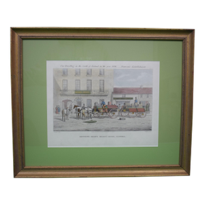 Getting Ready. Hearn's Hotel, Clonmel 1856 Aquatint