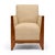 Art Deco French, Art Deco Period Burled Ash Bergères, Burlap Upholstery For Sale - Image 3 of 9