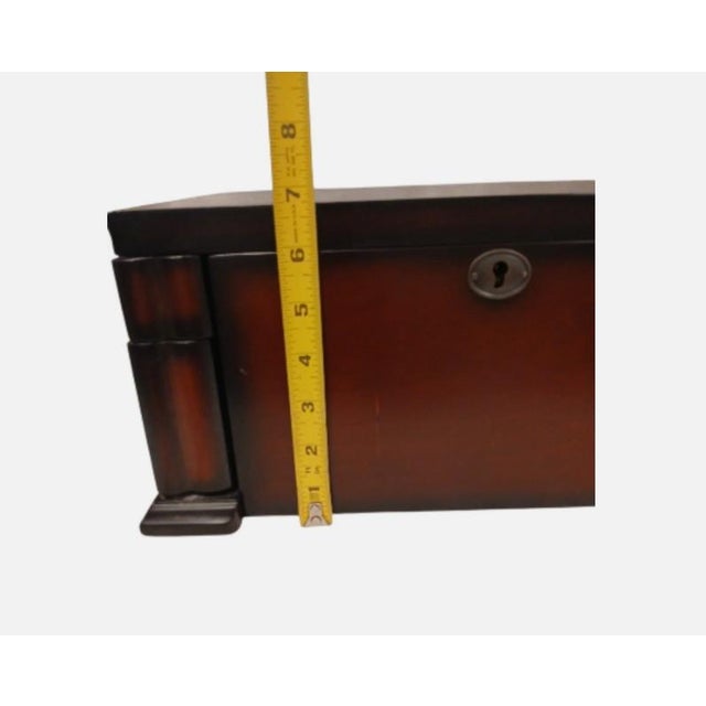 2005 Bombay Company Jewelry Chest 15x9 Compartment Drawers Cherry Wood Vintage For Sale - Image 9 of 16