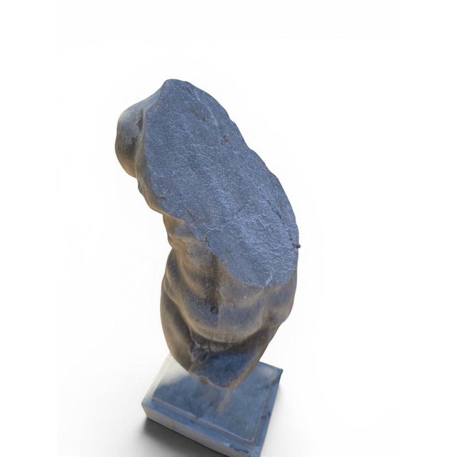 Stone Greek Style Torso Sculpture, 1970, Stone For Sale - Image 7 of 9