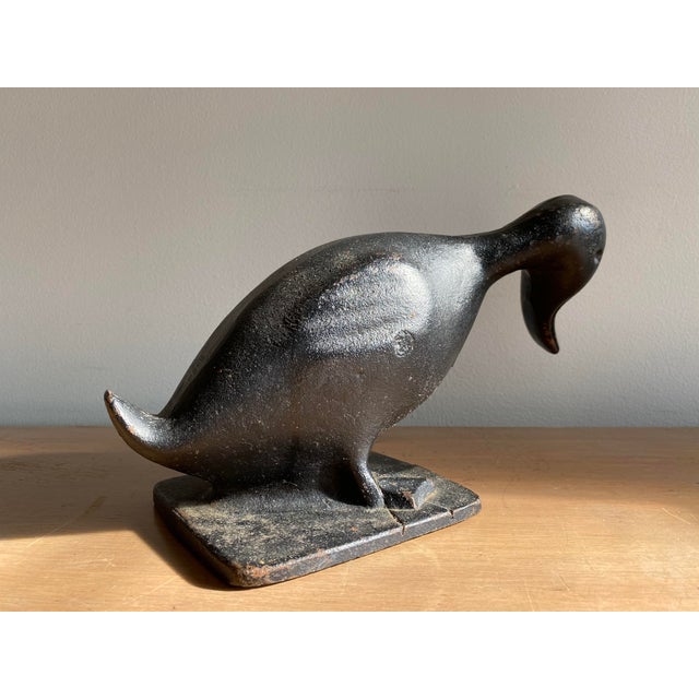 MidCentury Virginia Metalcrafters Cast Iron Duck Statue Chairish