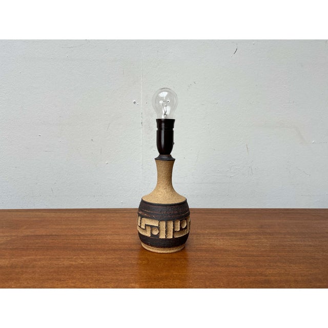 Mid-Century Modern Danish Studio Pottery Table Lamp from Axella, Denmark, 1960s For Sale - Image 15 of 18