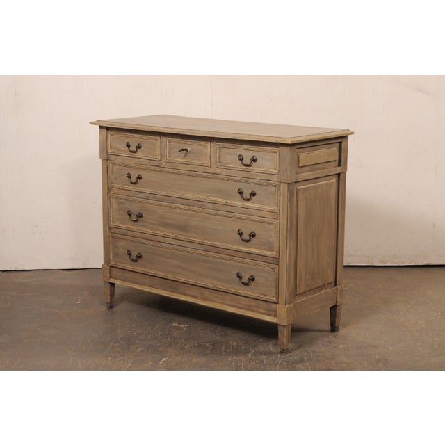 19th Century 19th Century French Painted Wood Commode For Sale - Image 5 of 12