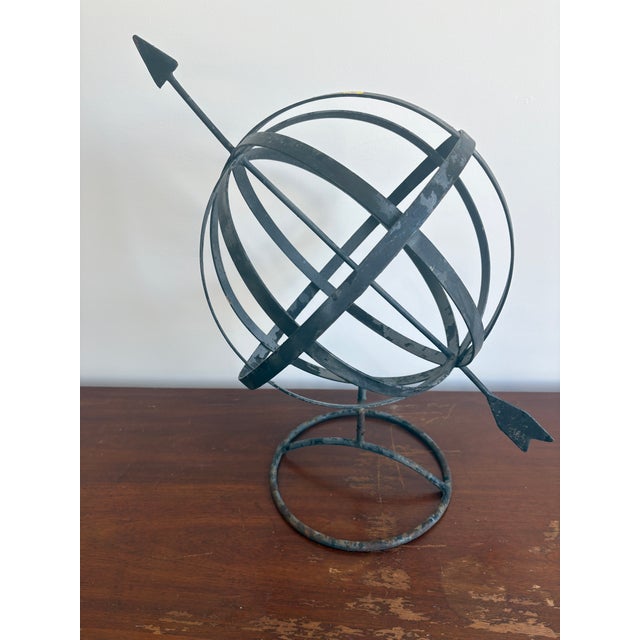 Shabby chic / campaign style / vintage armillery sphere . Originally mentioned to depict the heavens and celestial rings...